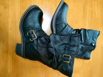 엔지니어 부츠 블랙 백지퍼