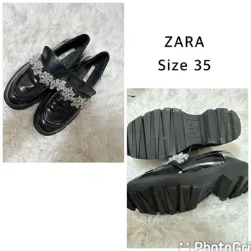 ZARA 블랙 로퍼 사이즈 35