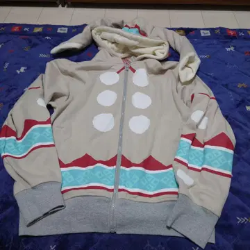 울크 장비 풀 집업 후드티 화이트 L 사이즈 [ 몬스터 헌터 ] XL