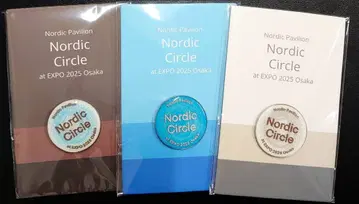 오사카 간사이 만박 2025 북유럽관 핀 배지 핀 배지 핀즈 3개 세트