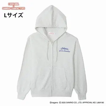 치이카와 x 산리오 슈퍼마켓 ZIP 후드티 모두 아쉬 L 사이즈