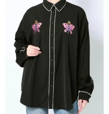 죠죠 스톤 오션 jouetie 백 레이스업 셔츠