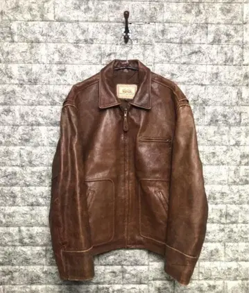 80s Lee TREVOR 리 트레보 소 가죽 라이더 자켓