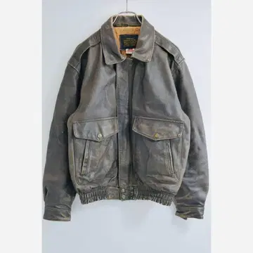 A-2 가죽 플라이트 자켓 천연 가죽 빈티지 블루종 퍼 포함