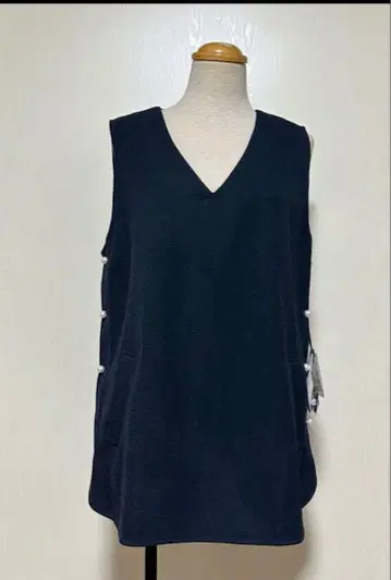 미사용 새상품 스콧 클럽 Vin 펄 버튼 베스트 상의