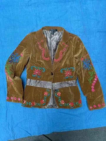 MARC JACOBS 자수 벨벳 자켓 사이즈 4