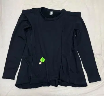 Bernhard Willhelm 블랙 변형 맨투맨 오버 사이즈