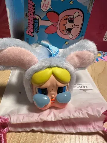 POPMART CRYBABY x 파워퍼프걸 봉제 인형 3종 세트