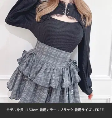 MARS 하트 ZIP 골지 니트 상의