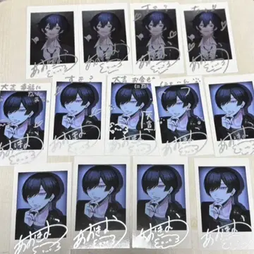 아오키바 가수 사인 포함 트레이딩 카드 세트