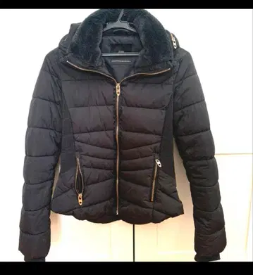 zara 초 스타일업 허리 라인 다운 자켓