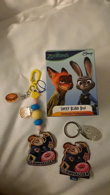주토피아 시프 블라인드 박스 키링 크로우하우저