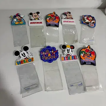 디즈니랜드 티켓 홀더 세트 레트로 미키마우스 미니 마우스