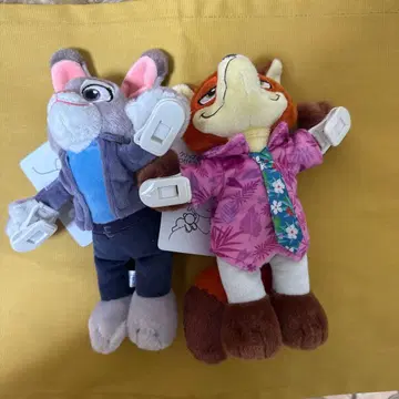 봉제 인형 어깨 위 닉 주디 주토피아 키링 새상품