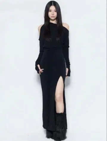 theredthread S asymmetry tuck dress