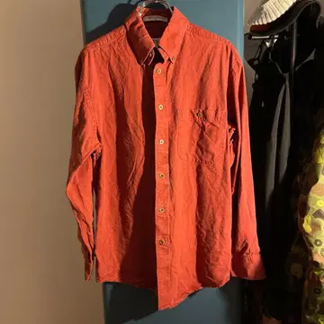 ORVIS 90s-00s 버건디 긴팔 셔츠 M