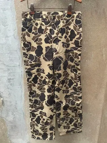 카모플라쥬 패턴 카고 팬츠