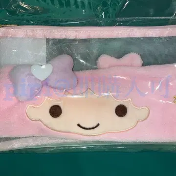 라라 헤어밴드 메쉬 파우치 원포인트 하트 퓨로