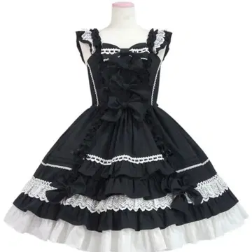 Sweet 프릴 오버롤 스커트 Angelic Pretty 정품