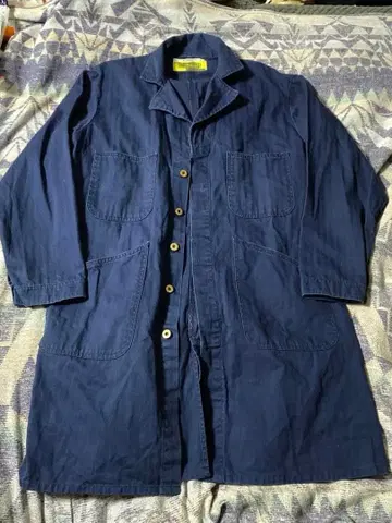 UNIVERSAL OVERALL 네이비 헤링본 트윌 샵코트 42