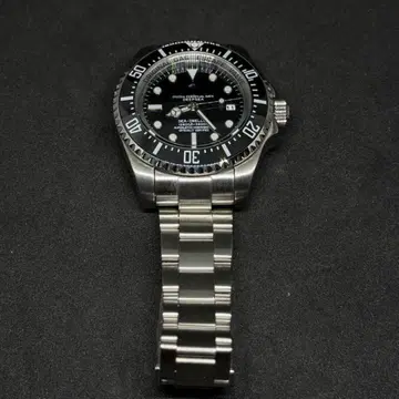 새상품 자동 와인딩 손목시계 다이버 워치 블랙