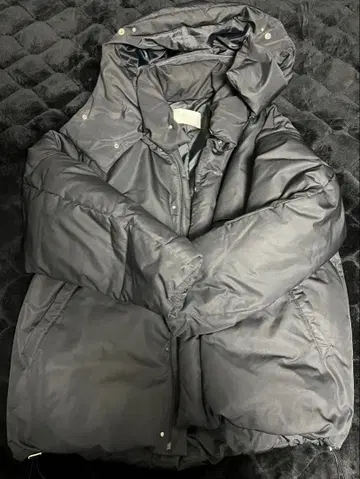 PUBLIC TOKYO SLEEP 2WAY 후드 다운 자켓 블랙