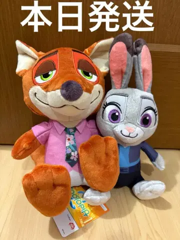 주토피아 2 페어 봉제 인형 닉 주디