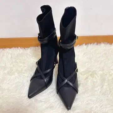 Herlipto 더블 벨트 앵클 부츠 부츠 36