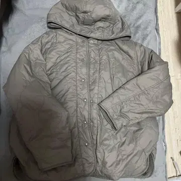 스튜디오 클립 리버서블 퀼트 미디 블루종 라이트 그레이