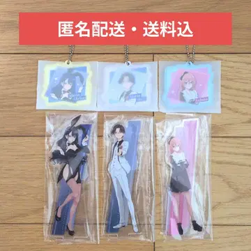 애니플렉스 복권 착세연 C상 아크릴 스탠드 F상 러버 참 6종 세트