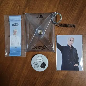 SEVENTEEN NEW 준 미니 파우치 플래그 미니틴 배지