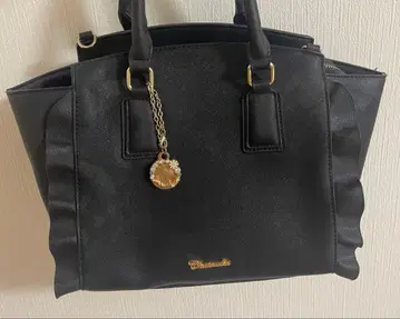 사만사 베가풍 플래터 모티브 백 블랙