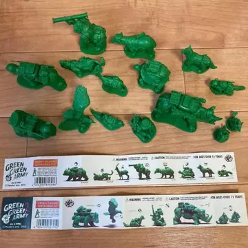 그린 그린 아미 가챠 풀 컴프 전 종류 팬더의 구멍