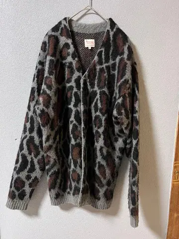 Penney's 레오파드 무늬 빅 실루엣 가디건 M 사이즈