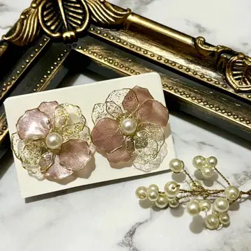 귀걸이 딥 플라워 딥 아트 경사스러운 자리 깔끔함