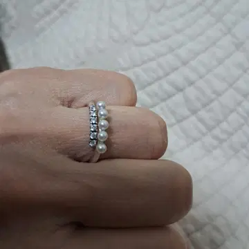 PANDORA 펄과 크리스탈 반지