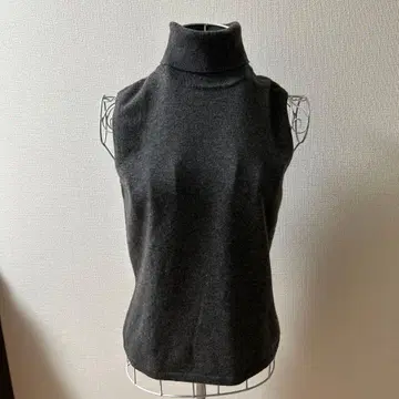 캐시미어 100% 슬리브리스 니트