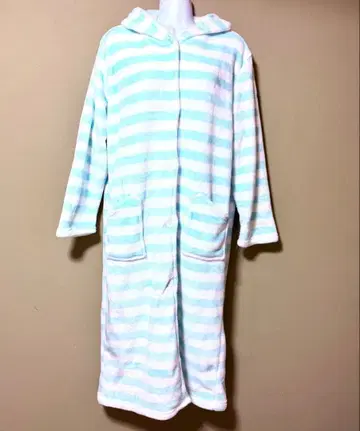 블루 퍼지 롱 가운 룸웨어