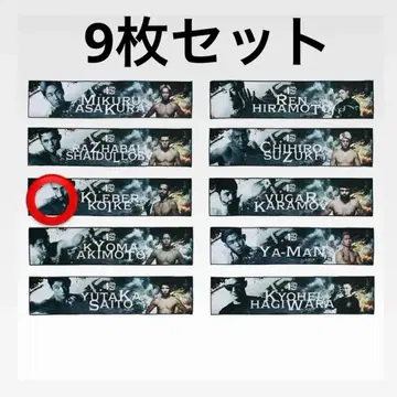 RIZIN 제일복권 응원 타월 세트 9장