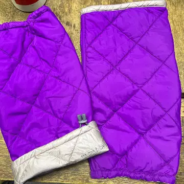 mont-bell 퀼팅 레그 워머 보라색 리버서블 퍼플