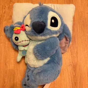 디즈니 스토어 스티치 & 스크램프 봉제 인형 점포 한정판