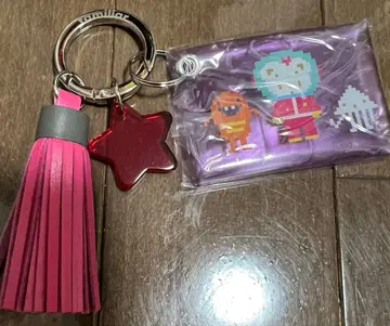 새상품 파미리아 커스터마이즈 참 클리어 파우치 태슬 별 참