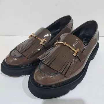 컨디션 최상 Luca Grossi/루카 그로시 비트 퀼트 로퍼 36