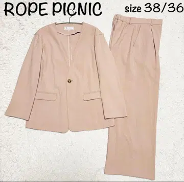 로페피크닉 노카라 베이지 수트 셋업