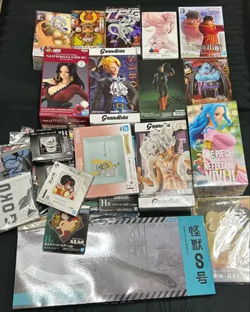 원피스 복권 외 피규어, 타월 등 90점 이상 묶음 판매 미개봉 다수