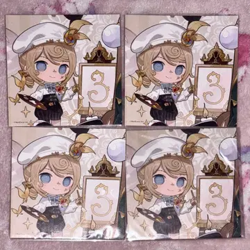 화가 코스터 4개 세트 3주년 스이파라 제5인격 에드가