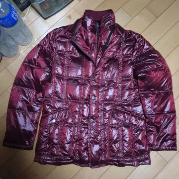 JOSEPH ABBOUD 버건디 다운 자켓 L