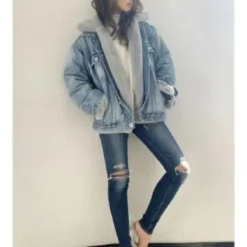 GYDA 퍼 데님 자켓