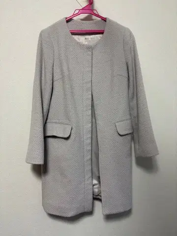 PATTERN fiona 노카라 코트 아이보리 계열