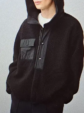 GU ENGINEERED GARMENTS 보아 플리스 스냅 후드티 L